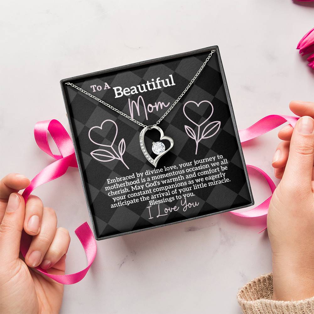 Divine Love Embrace: A Blessing for a Beautiful Mom-to-Be