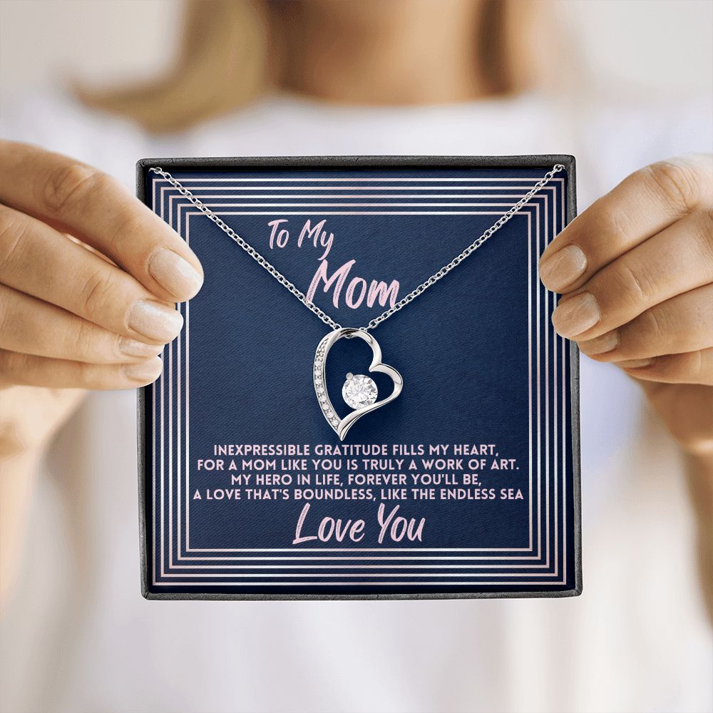 Birthday Gift To Mom, Jewelry Necklace Present To Mother For Mothers Day/Bday/Xmas, Daughter/Son Gifts Ideas With A Message Card In A Box, Best Mom Ever Presents - Zahlia