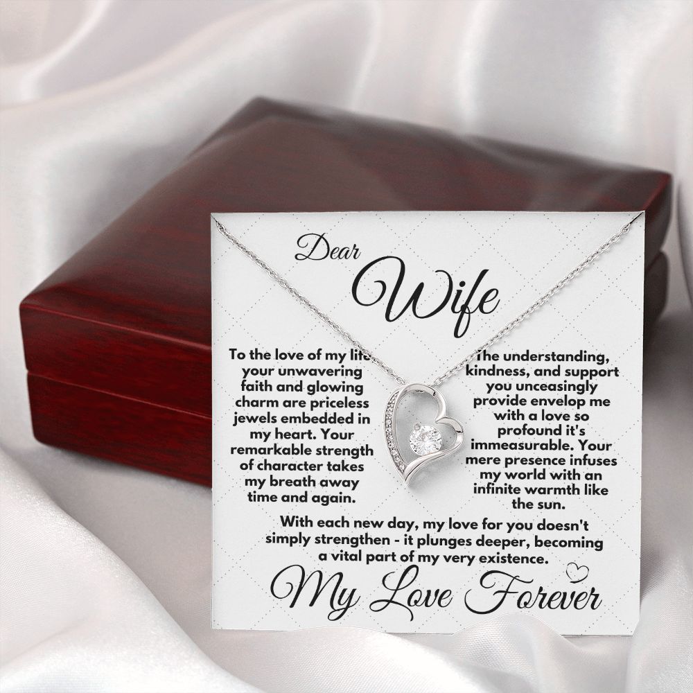 Gift To Wife For Her Birthday/Anniversary, Heart Jewelry Present With A Message Card In A Box, Unique Gift Ideas For Women's Bday, Present From Husband - Zahlia