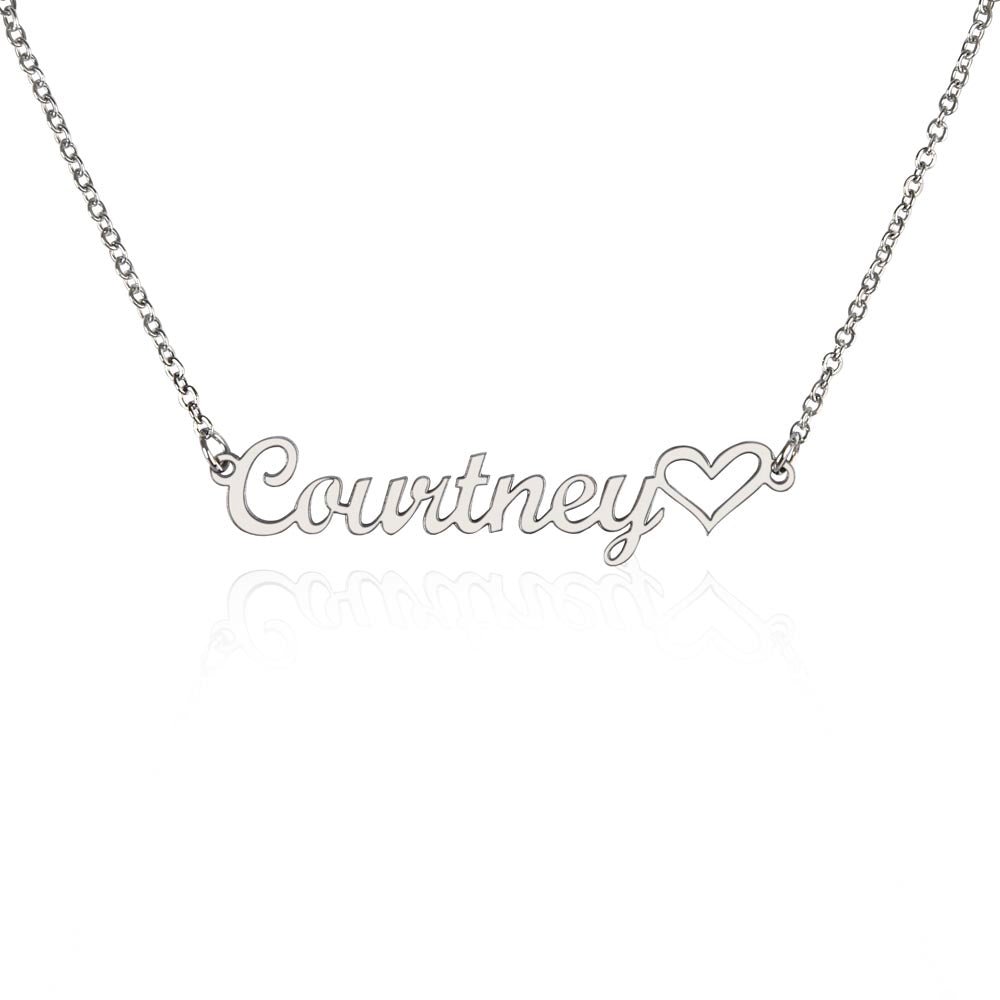 Heart Name NEcklace - Zahlia