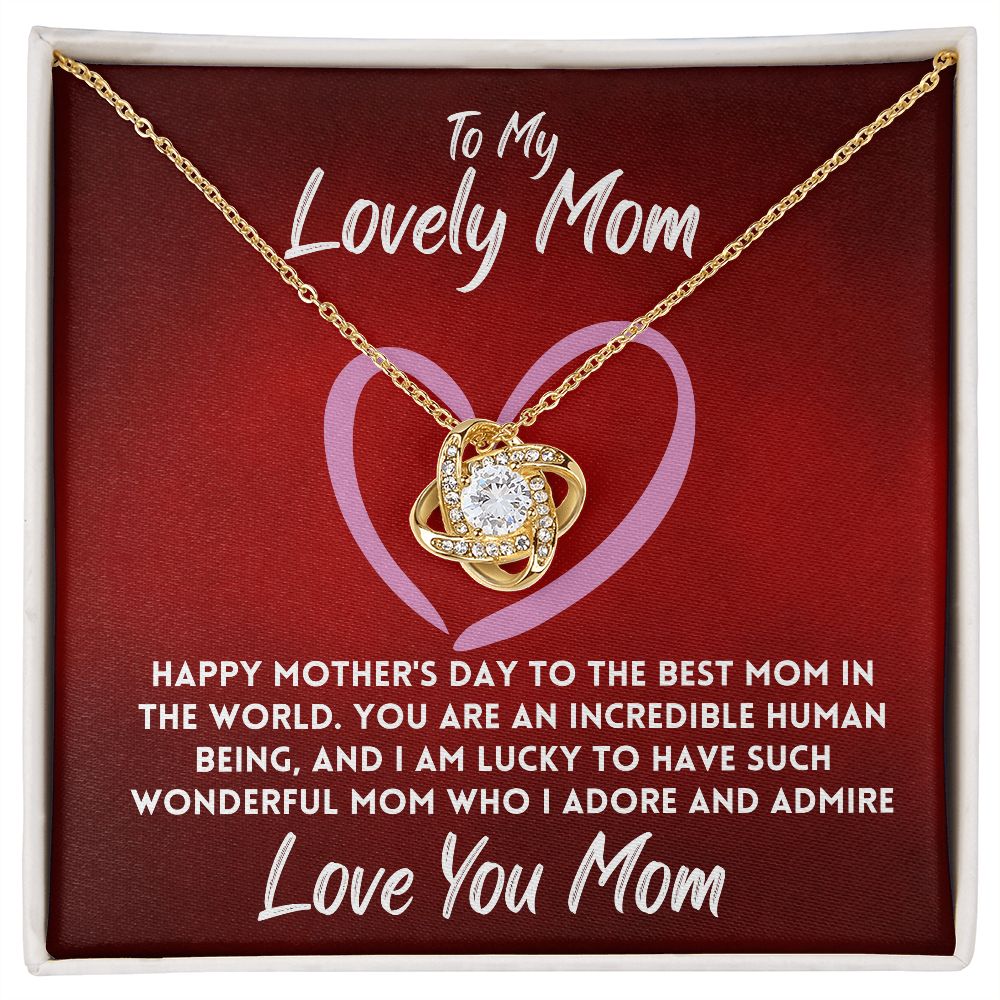 Mothers Day Gift From Daughter Jewelry Necklace Pendant To Mom, Message Card Jewelry In A Box, Unique Gift Ideas To My Mother for Mother's Day, Heartfelt - Zahlia