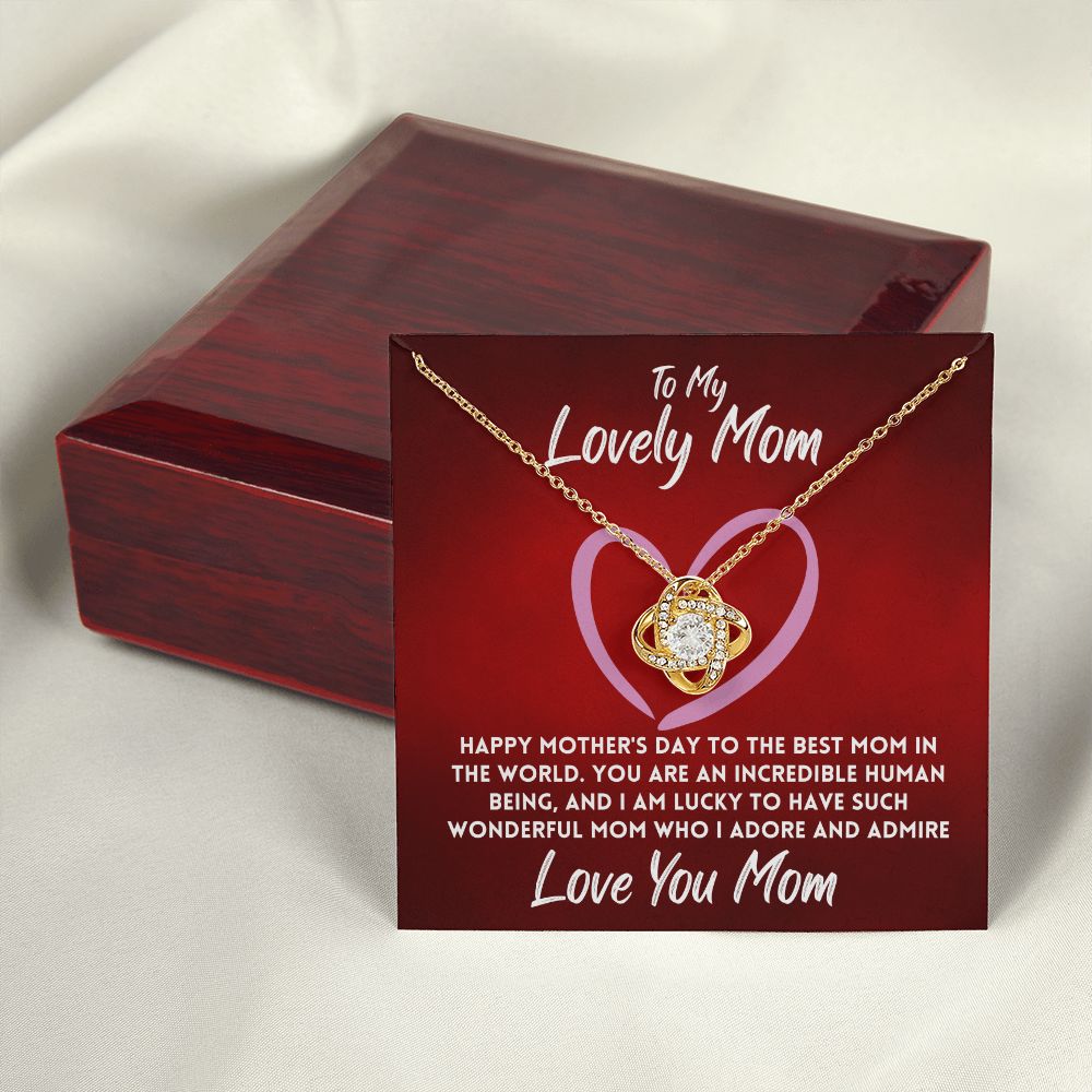 Mothers Day Gift From Daughter Jewelry Necklace Pendant To Mom, Message Card Jewelry In A Box, Unique Gift Ideas To My Mother for Mother's Day, Heartfelt - Zahlia