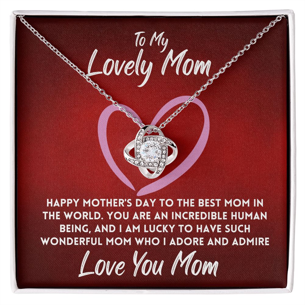 Mothers Day Gift From Daughter Jewelry Necklace Pendant To Mom, Message Card Jewelry In A Box, Unique Gift Ideas To My Mother for Mother's Day, Heartfelt - Zahlia