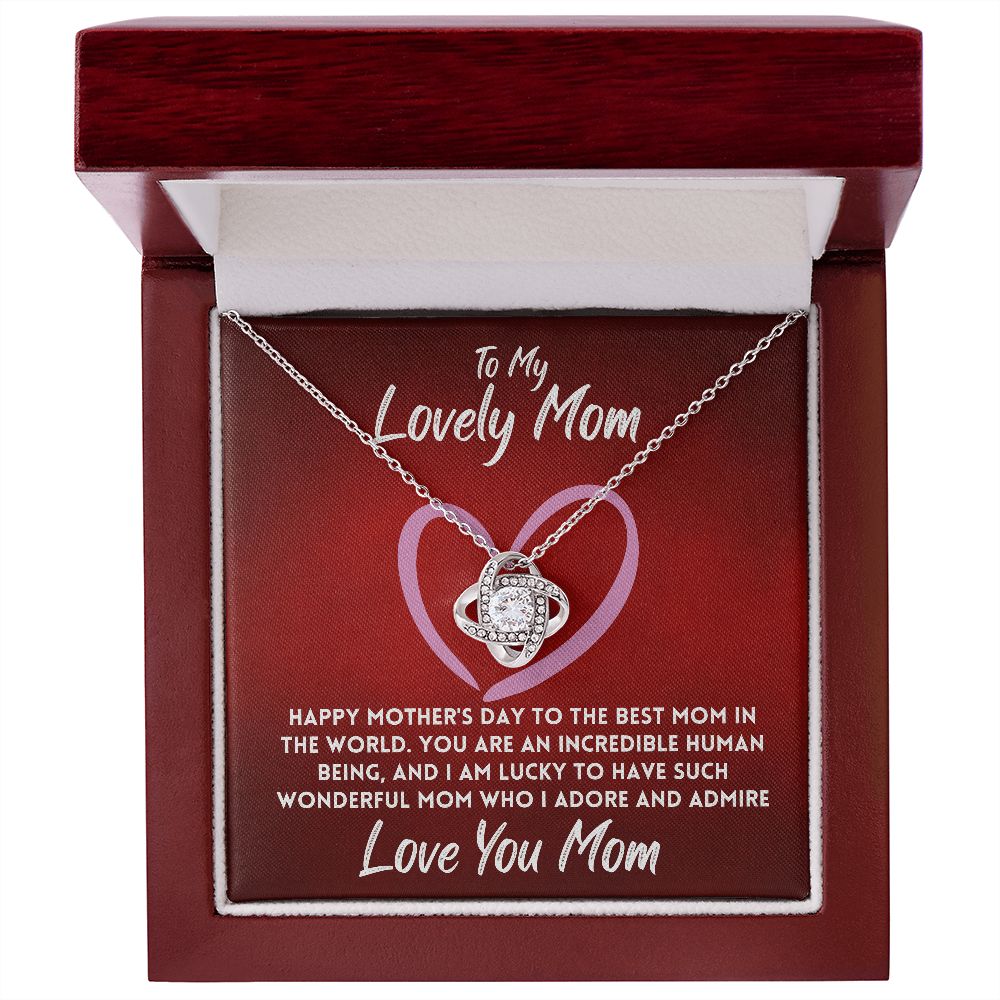 Mothers Day Gift From Daughter Jewelry Necklace Pendant To Mom, Message Card Jewelry In A Box, Unique Gift Ideas To My Mother for Mother's Day, Heartfelt - Zahlia