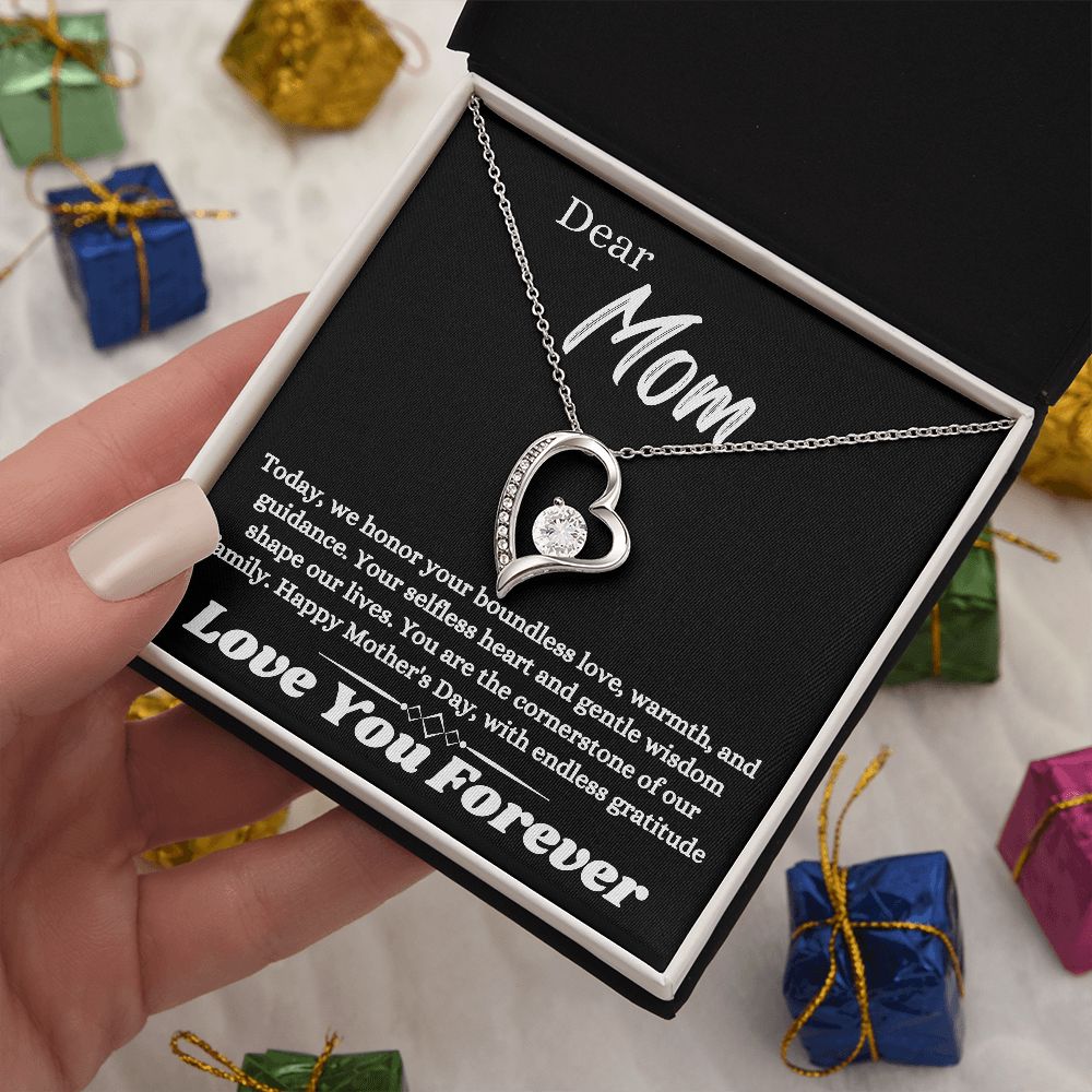 Mothers Day Jewelry Gift To The Best Mom In The World, Unique Gift Idea For Mother's Day, Jewelry Necklace With Message Card In A Box, Daughter And Son To Mom Jewelry - Zahlia