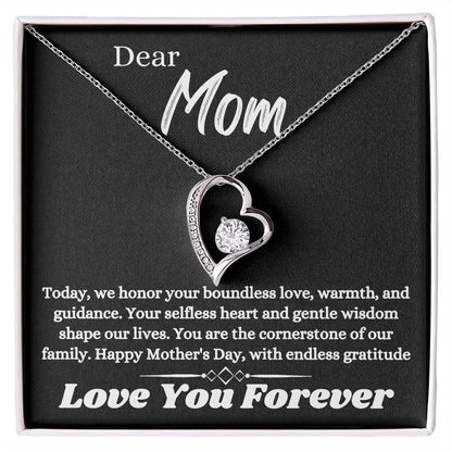 Mothers Day Jewelry Gift To The Best Mom In The World, Unique Gift Idea For Mother's Day, Jewelry Necklace With Message Card In A Box, Daughter And Son To Mom Jewelry - Zahlia