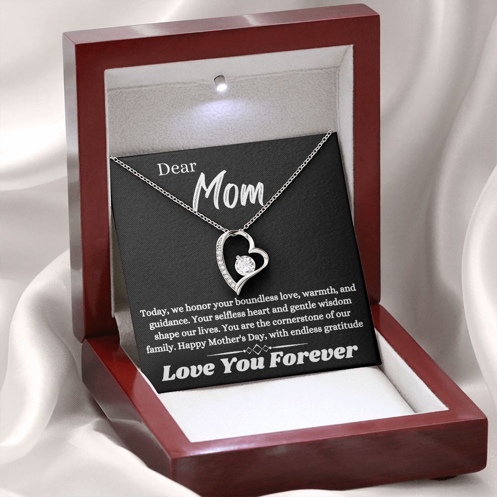 Mothers Day Jewelry Gift To The Best Mom In The World, Unique Gift Idea For Mother's Day, Jewelry Necklace With Message Card In A Box, Daughter And Son To Mom Jewelry - Zahlia