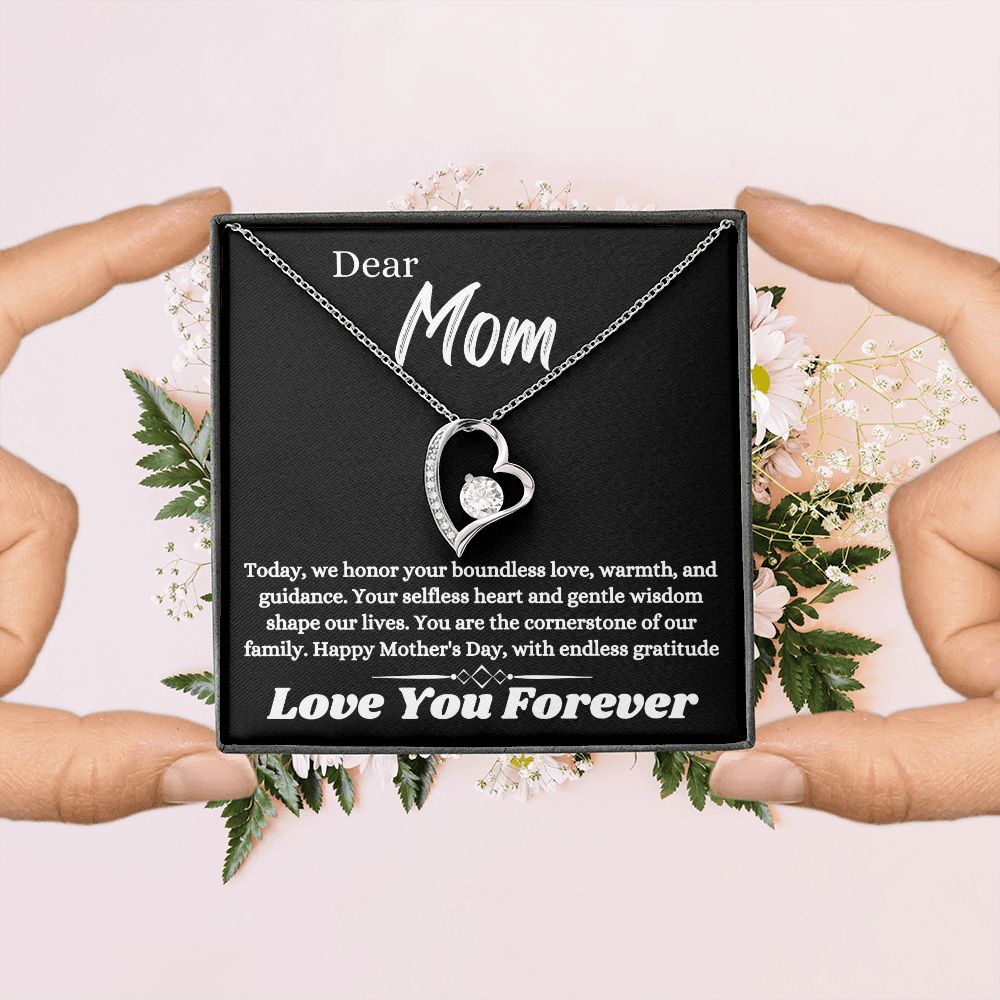 Mothers Day Jewelry Gift To The Best Mom In The World, Unique Gift Idea For Mother's Day, Jewelry Necklace With Message Card In A Box, Daughter And Son To Mom Jewelry - Zahlia