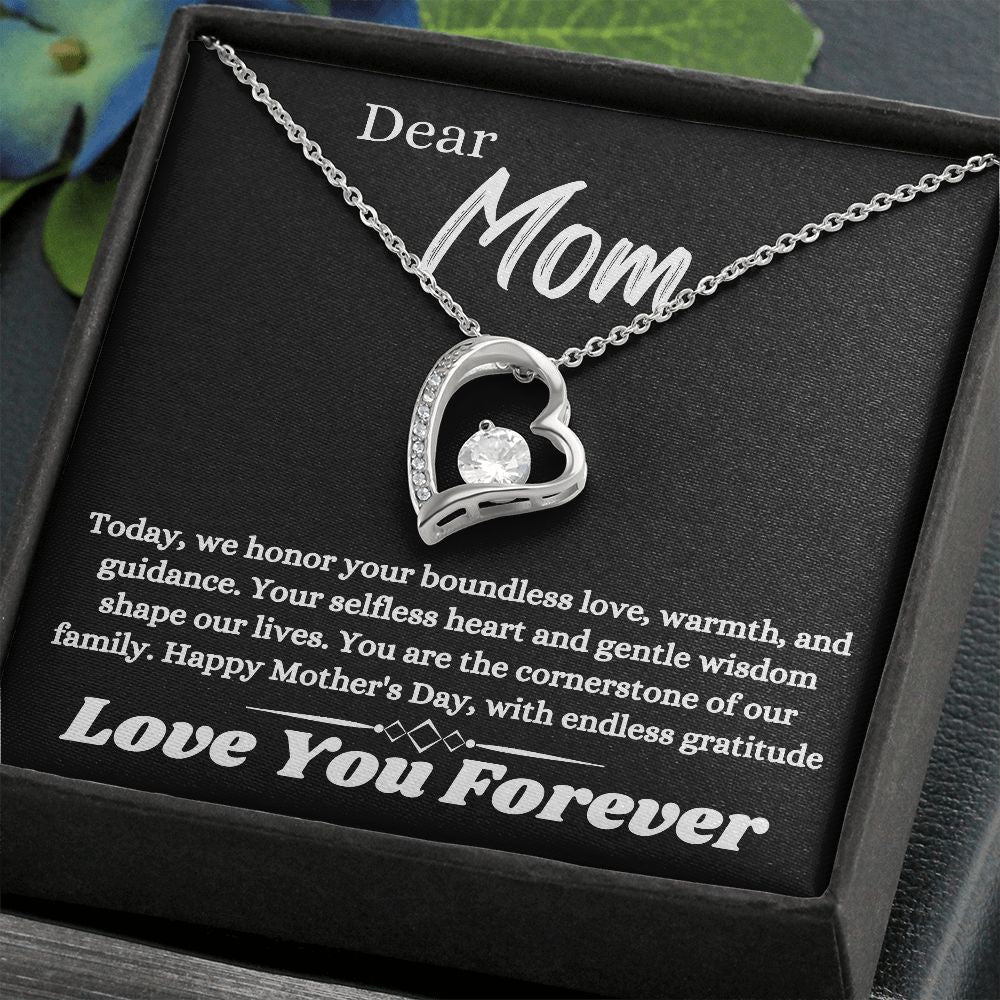 Mothers Day Jewelry Gift To The Best Mom In The World, Unique Gift Idea For Mother's Day, Jewelry Necklace With Message Card In A Box, Daughter And Son To Mom Jewelry - Zahlia