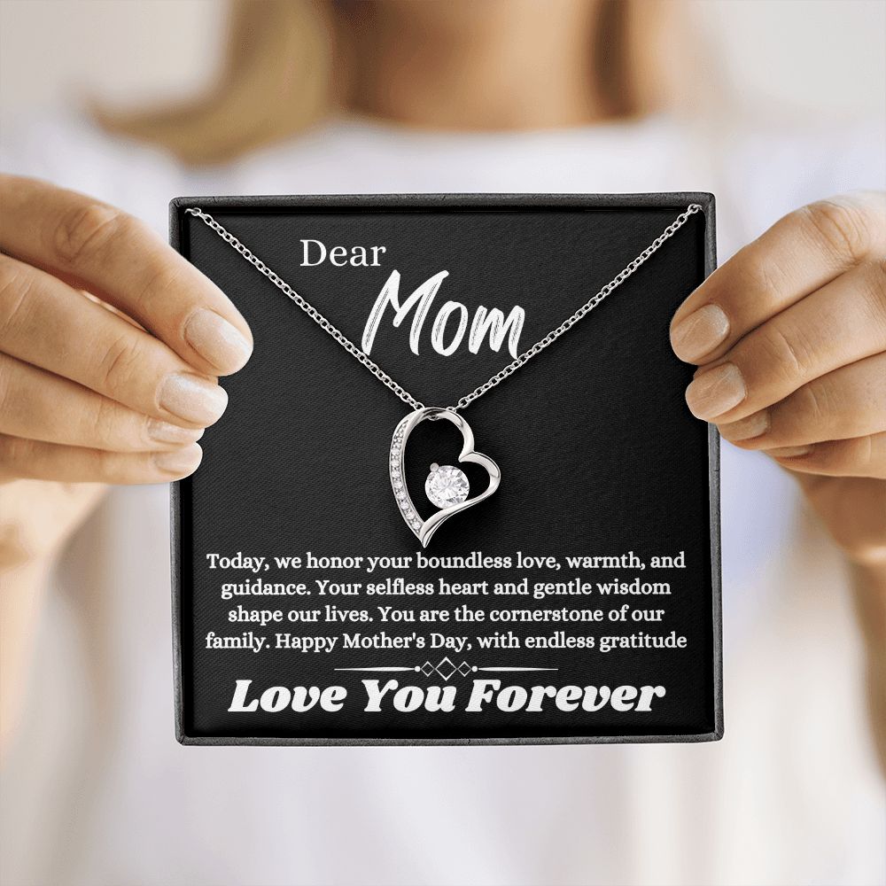 Mothers Day Jewelry Gift To The Best Mom In The World, Unique Gift Idea For Mother's Day, Jewelry Necklace With Message Card In A Box, Daughter And Son To Mom Jewelry - Zahlia